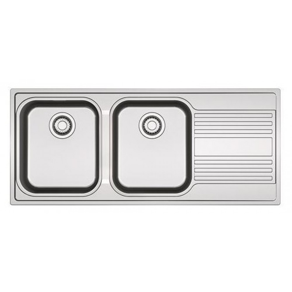 FRANKE RPX621DX - 116CM Edelstahlspüle mit 2 Becken