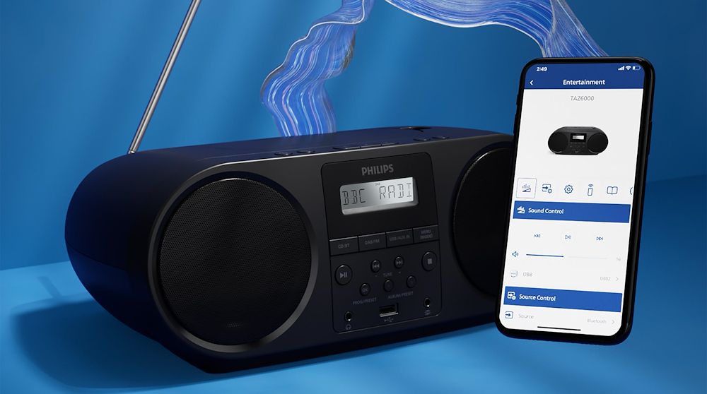 PHILIPS TAZ6000 - CD/RADIO DAB+ Schwarz