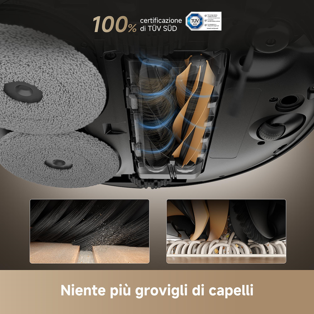 DREAME DREX50UCBK - Robot Aspirapolvere e Lavapavimenti 20,000Pa