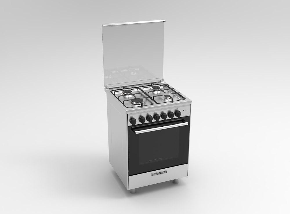 GLEM GAS DG66MI3 - CUCINA INOX 60CM ELETTRICA
