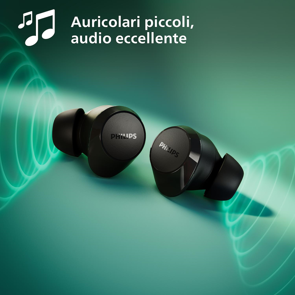 PHILIPS TAT1209WT - Cuffie true wireless Bluetooth con bassi dinamici