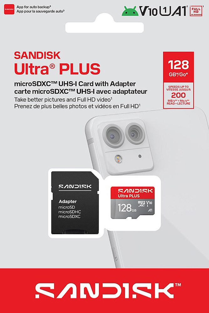 SANDISK SDSQUBQ128GGNGMA - 128GB microSD Karte