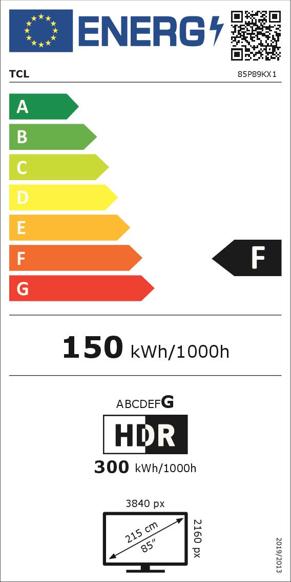 TCL 85P89K - 85" QLED 4K TV mit Dolby Atmos