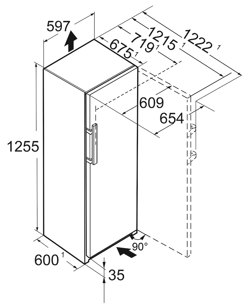 LIEBHERR RBA4250 - 60cm Kühlschrank mit BioFresh