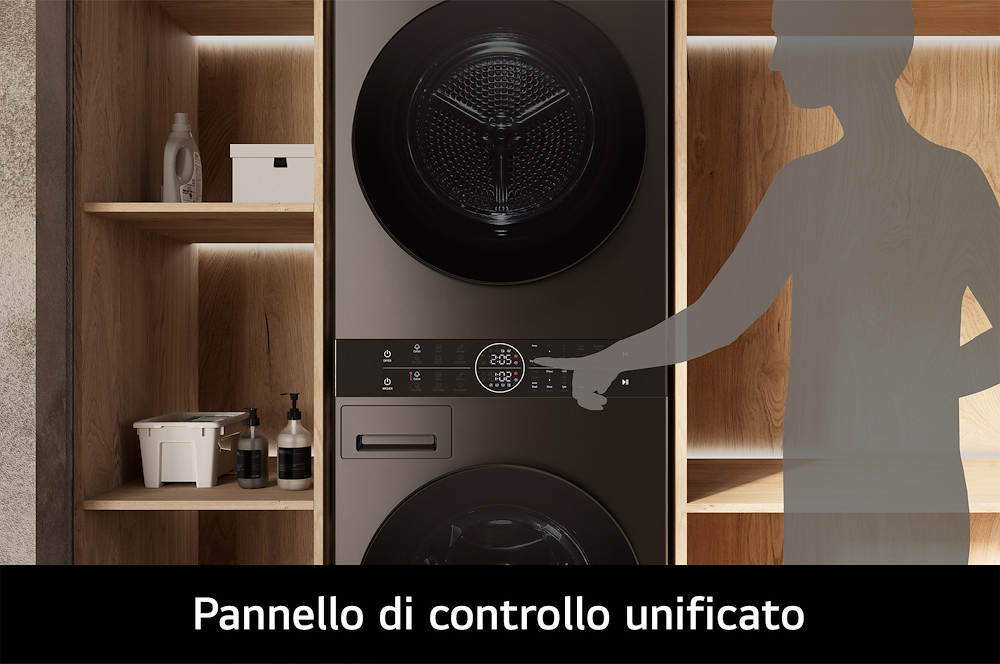 LG WT1210BBF - Waschturm 12/10kg Wi-Fi Schwarz