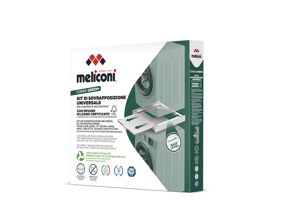 MELICONI 656129 - Universelles Kit für Waschmaschine und Trockner