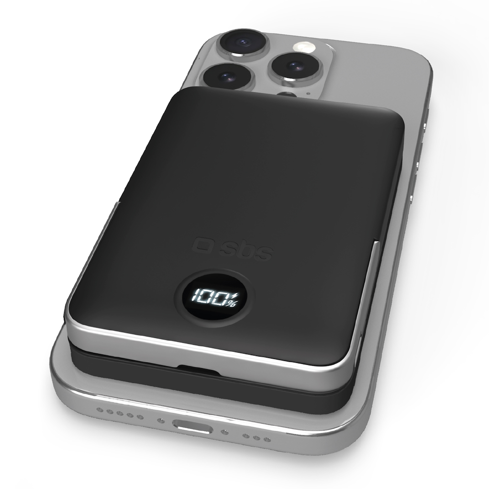 SBS TEBB10000MAGSTAND - Power bank 10000mAh con supporto
