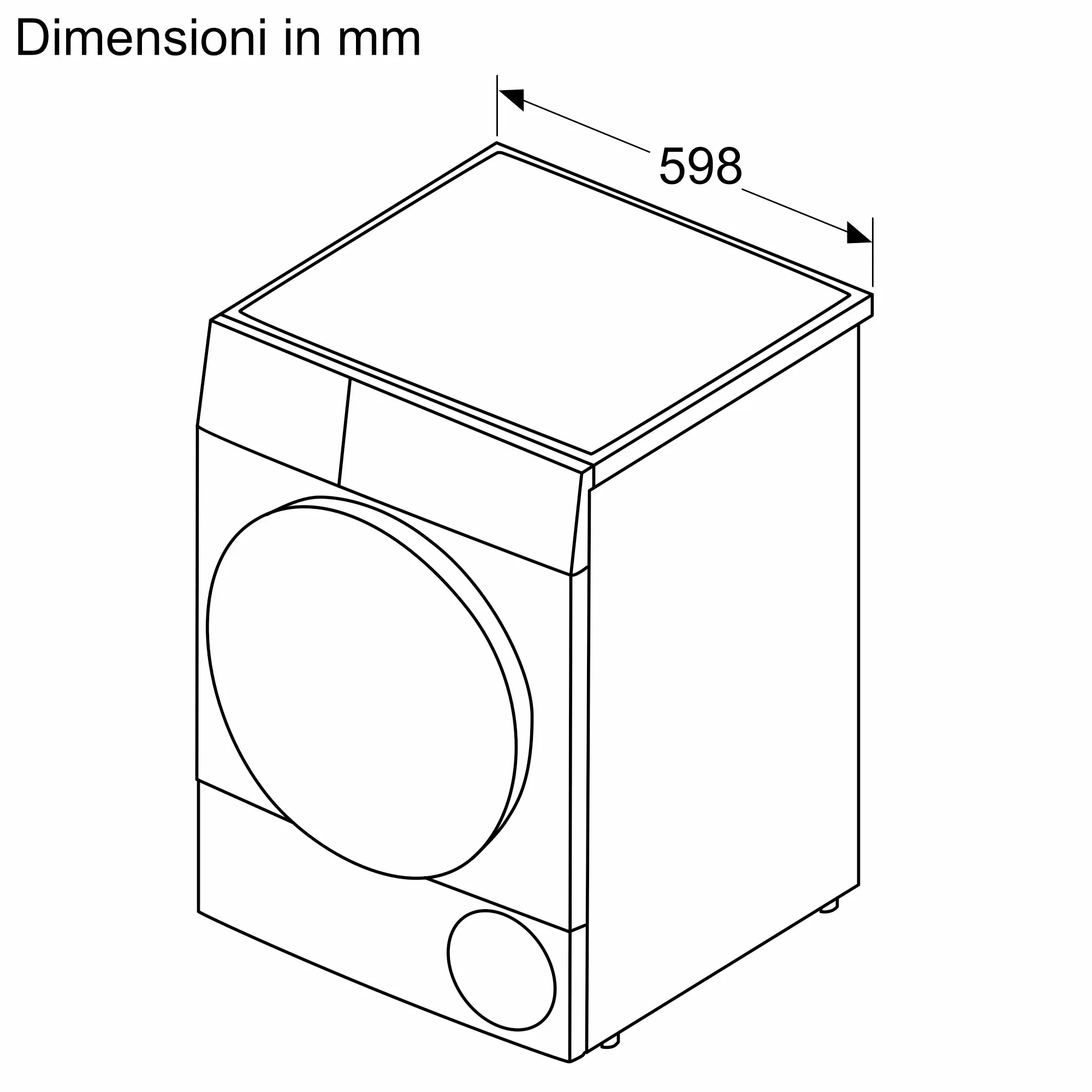BOSCH WQB246C0II - Asciugatrice pompa di calore 9 kg Serie 8