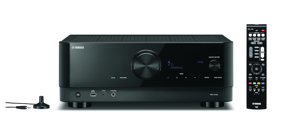 YAMAHA RXV4ABL - Yamaha RX-V4A 5.2-Kanal AV-Receiver mit 8K HDMI