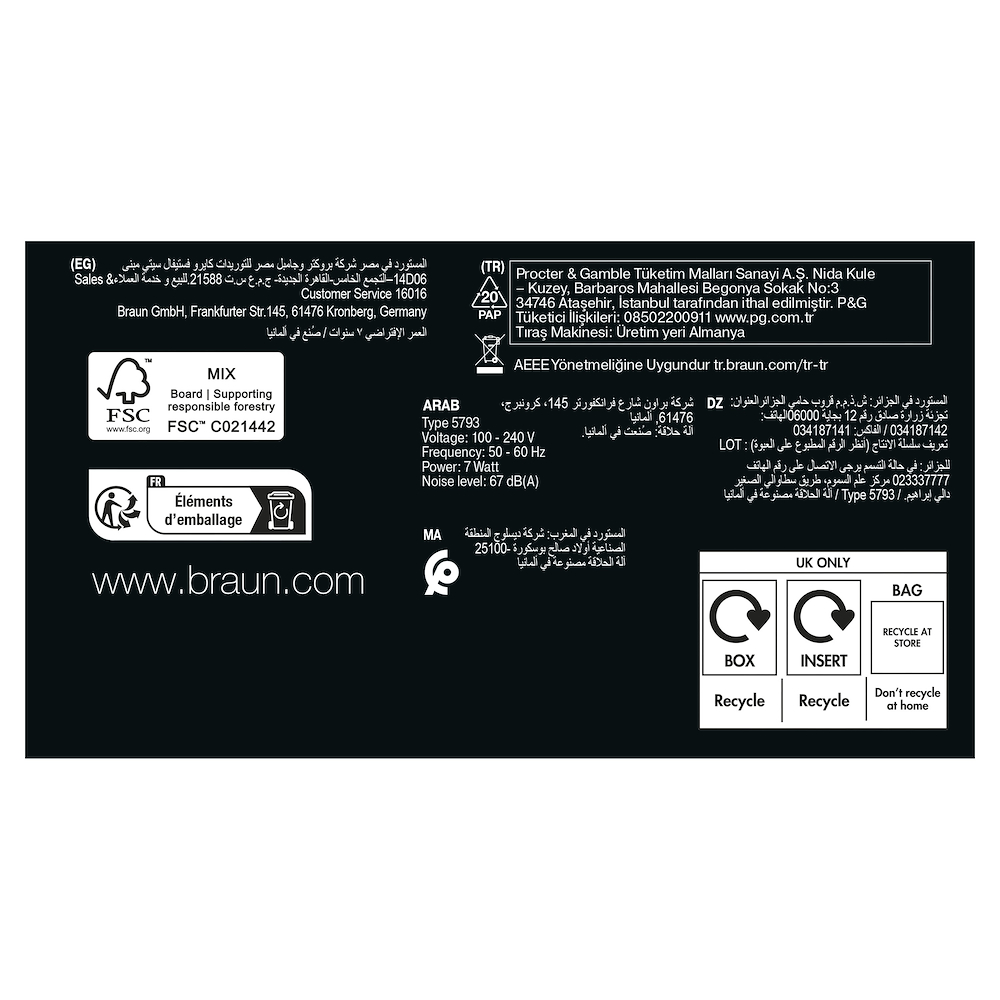 BRAUN 9600S - Elektrorasierer Schwarz