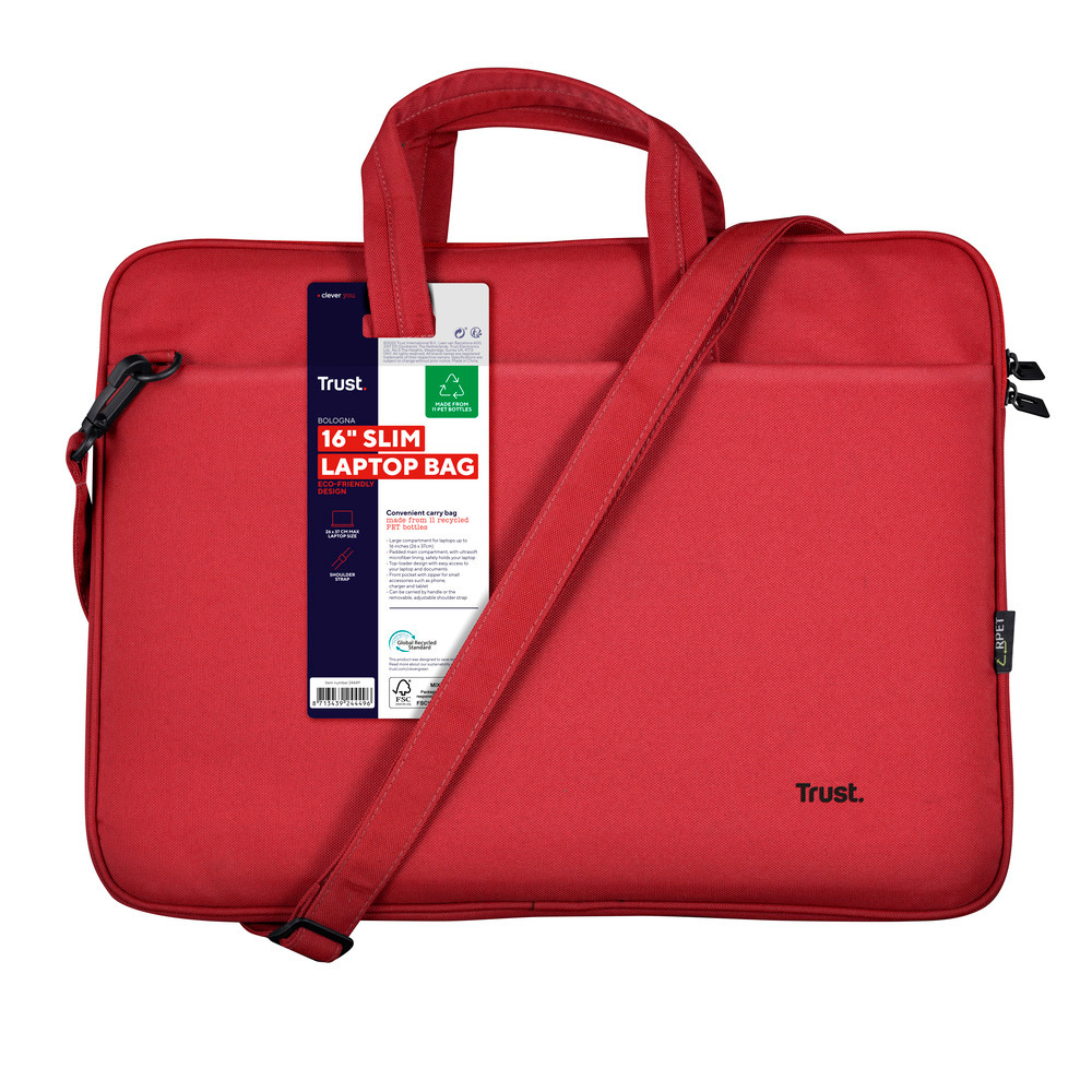 TRUST 24449 - Borsa Laptop Bologna 16” Eco