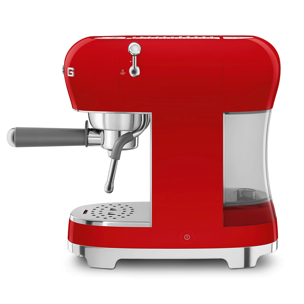 SMEG ECF02RDEU - Macchina per Espresso ECF02RDEU Stile Anni '50 Rosso