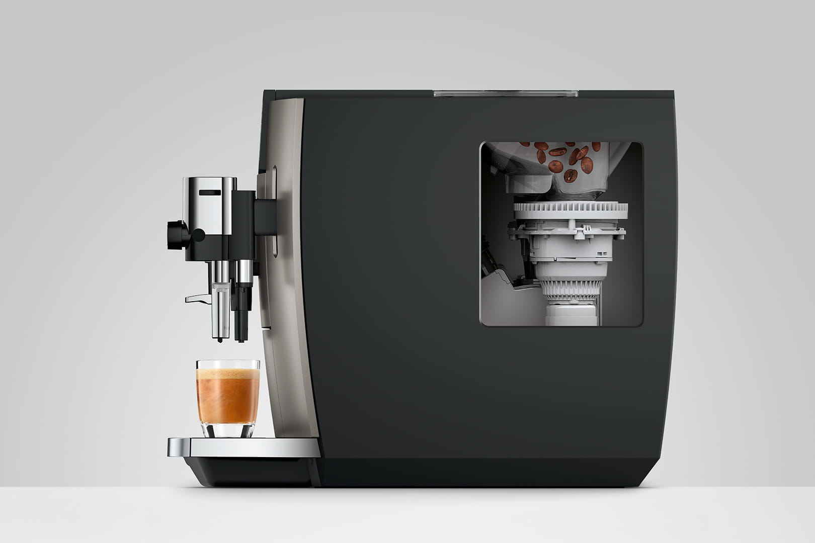 JURA E8MIDNIGHTSILVER - Macchina da caffè automatica Midnight Silver