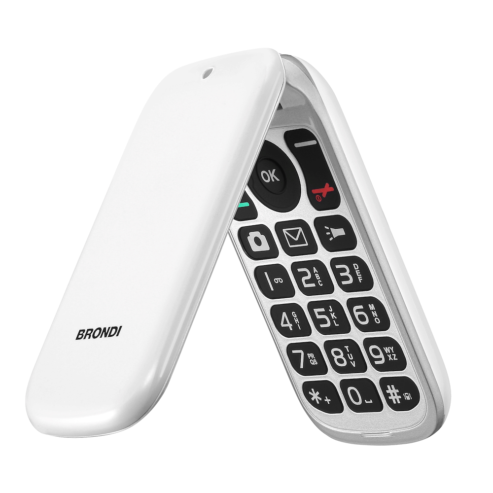 BRONDI STONEPIUBIANCO - Cellulare Brondi Bianco DUALSIM