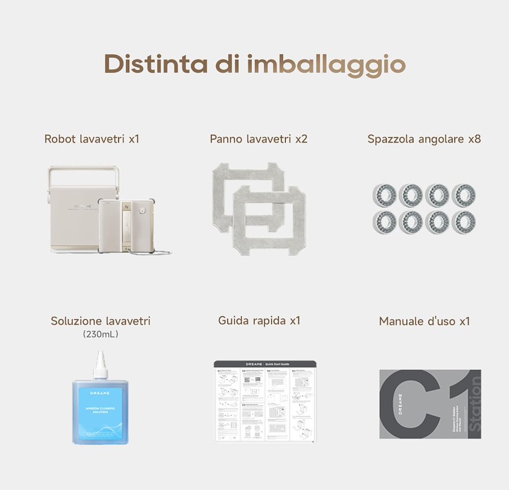DREAME C1 STATION - Intelligenter Fensterputzroboter