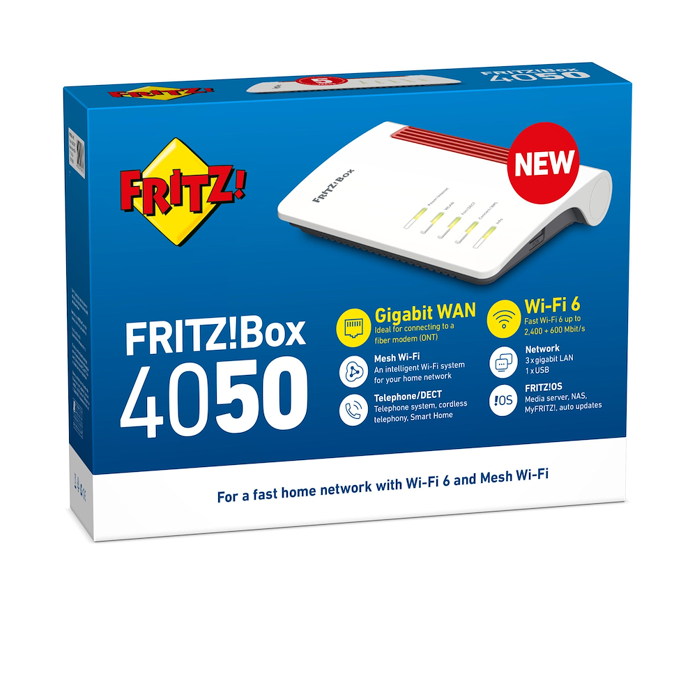 FRITZ! 20003067 - Box 4050 WLAN-Router Wi-Fi 6