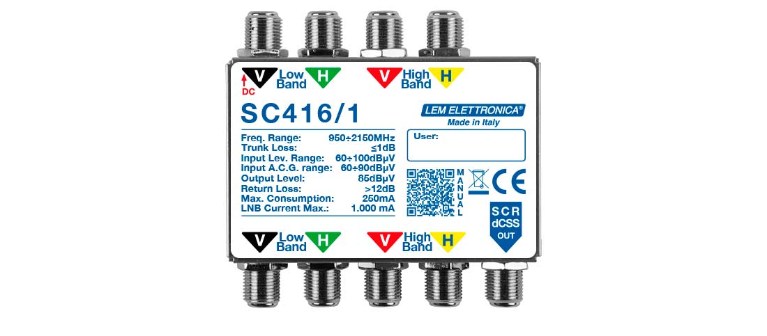 LEM SC416/1 - SC416/1 dCSS Multischalter 4 Eingänge 1 Ausgang LEM SC416/1 - SC416/1 dCSS Multischalter 4 Eingänge 1 Ausgang