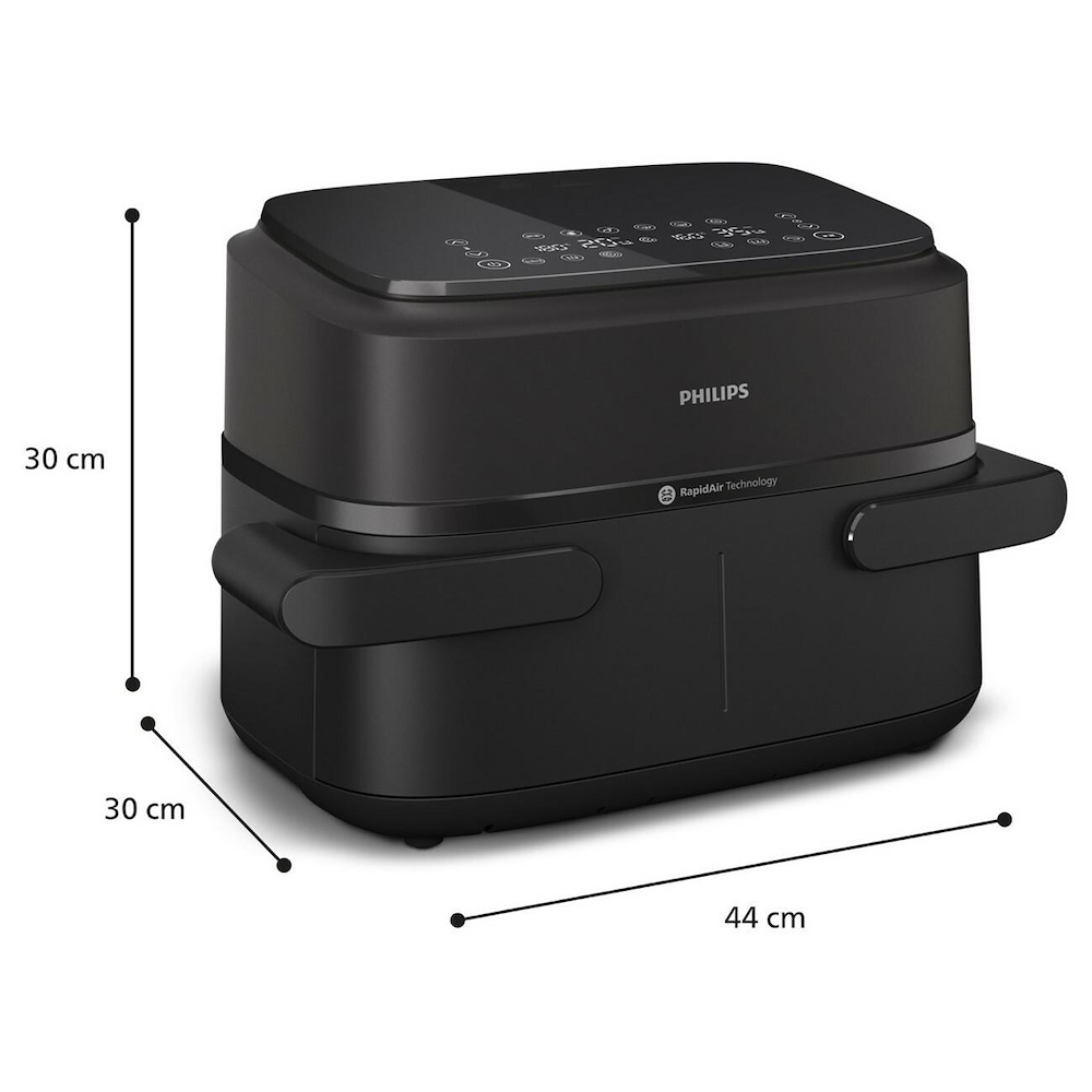 PHILIPS NA150 - Friggitrice ad aria Philips Dual Basket NA150 7,1L