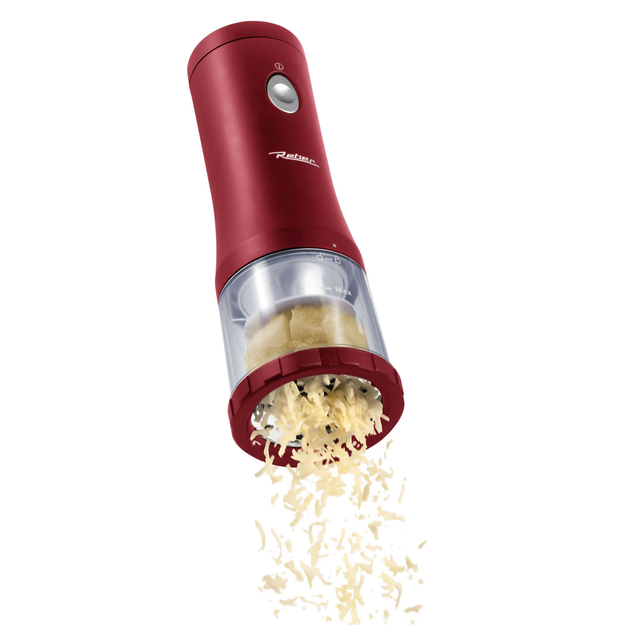 REBER G001 - Grattugia elettrica portatile senza fili rossa