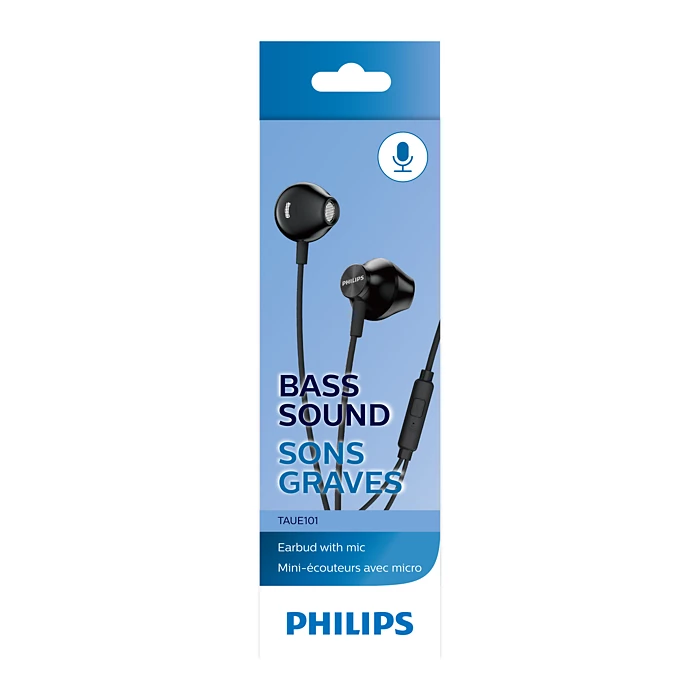 PHILIPS TAUE101BK - Philips TAUE101BK Auricolari In-Ear con Microfono