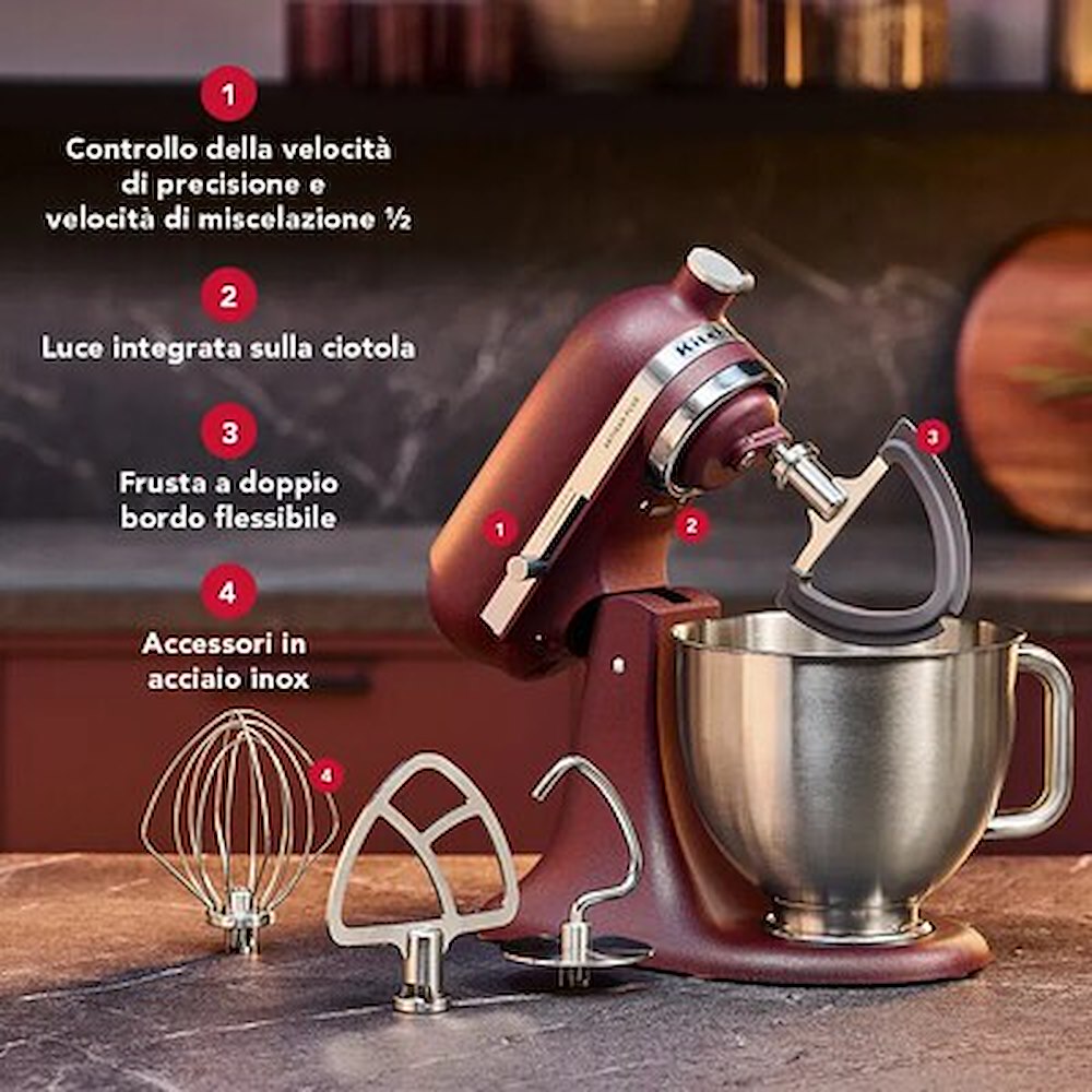 KITCHENAID 5KSM50PKVESO - Planetaria Pomodoro