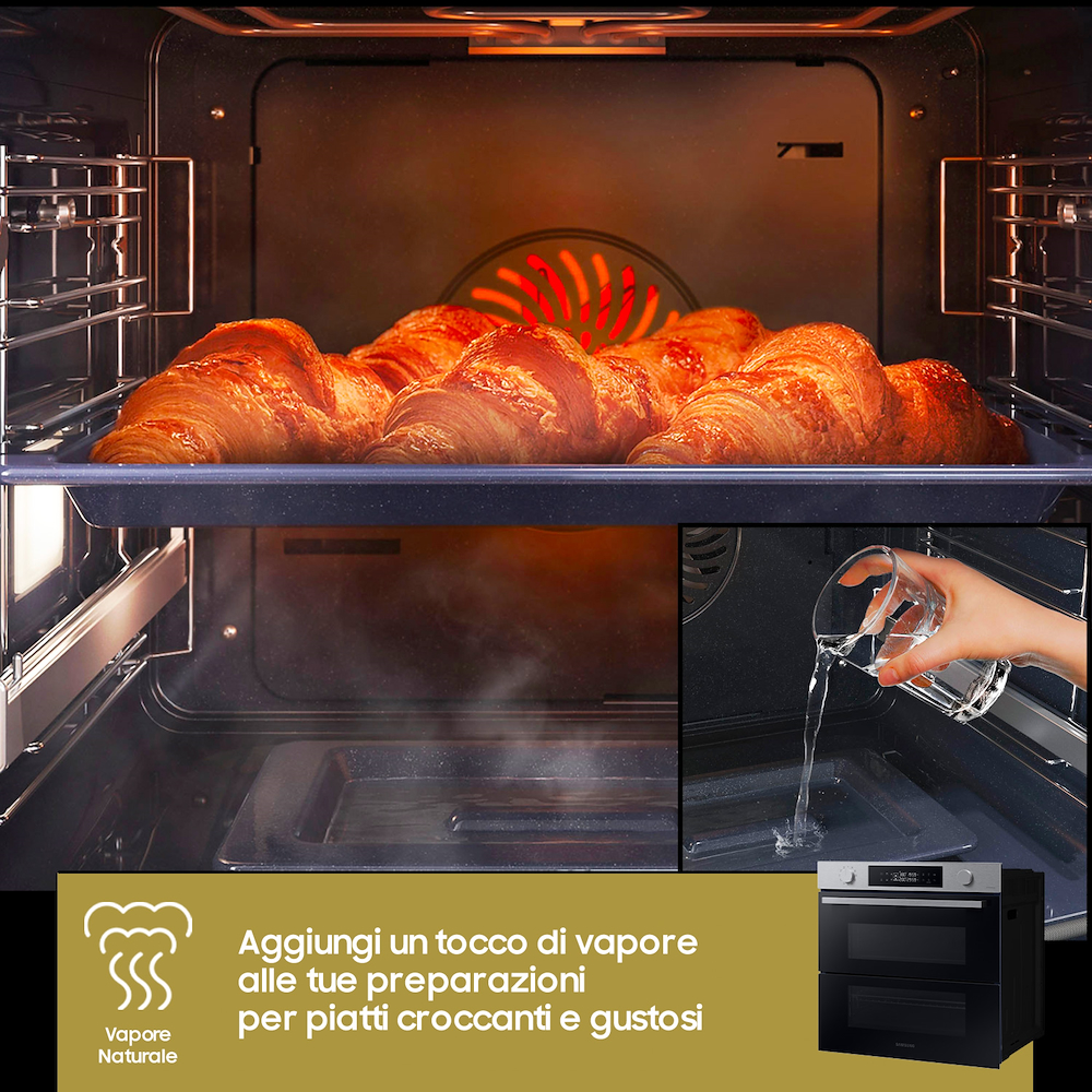 SAMSUNG NV7B45403BSU5 - Forno Samsung Dual Cook Flex 60cm SAMSUNG NV7B45403BSU5 - Forno Samsung Dual Cook Flex 60cm