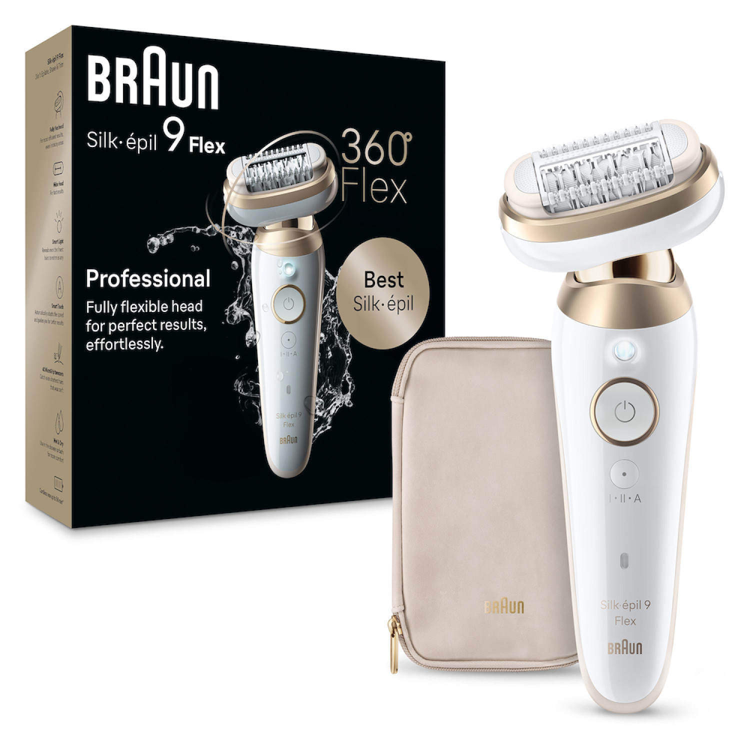 Braun SES90113D - Silk-épil 9 Epiliergerät Weiss