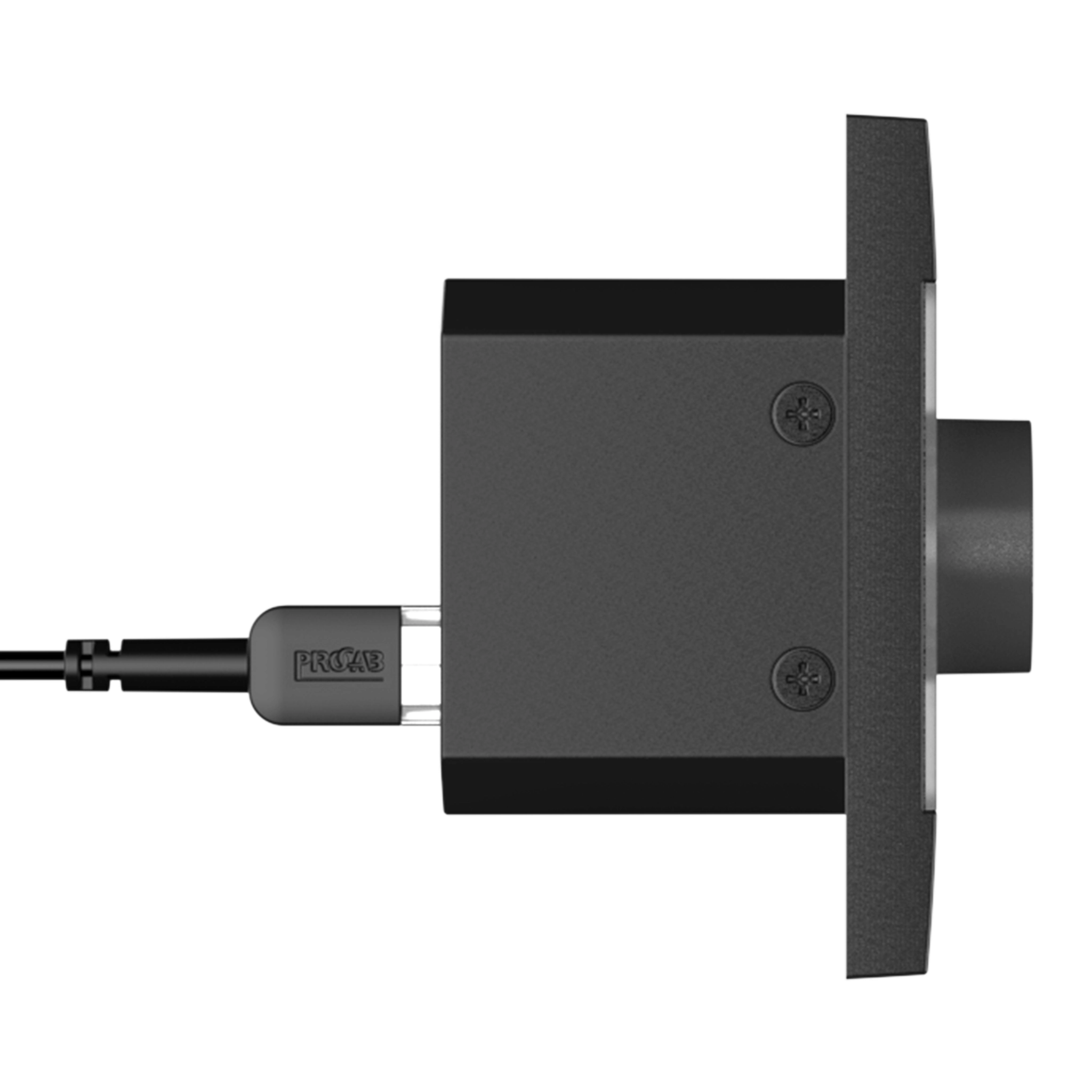 AUDAC NCP105/B - NCP105/B Netzwerk-Wandbedienfeld schwarz