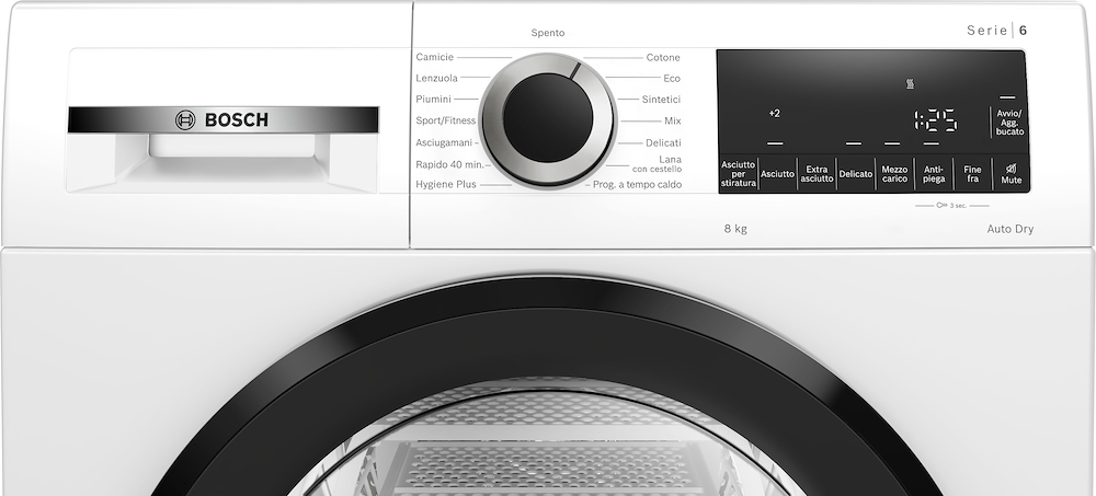 BOSCH WQG233D1II - Asciugatrice 8kg