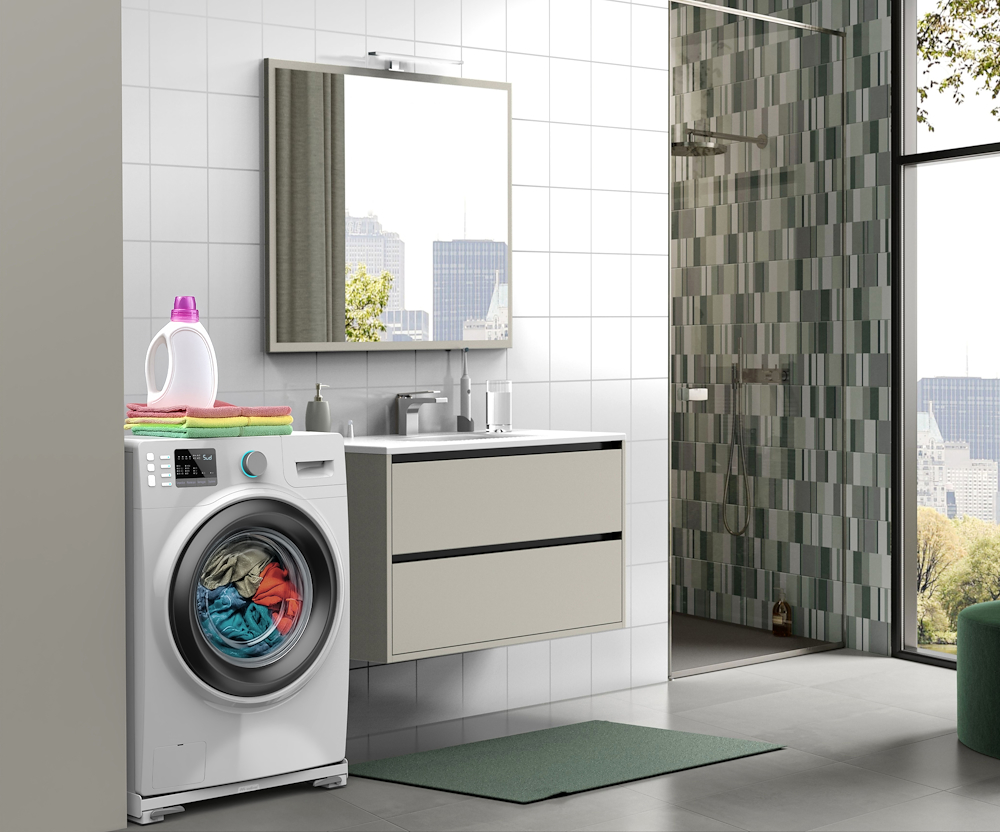 MELICONI 656149 - Base Slim Meliconi con Ruote e Freni