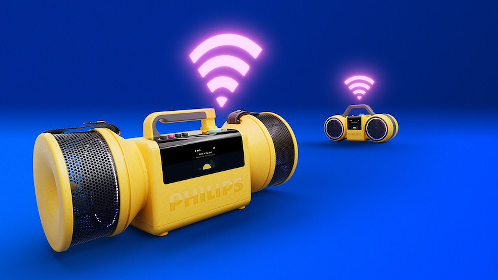 PHILIPS TAMS80Y/00 - Tragbarer Lautsprecher gelb