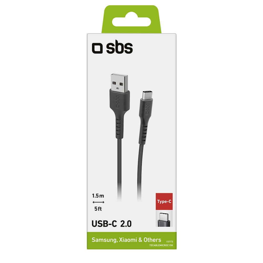 SBS TECABLEMICROC15K - Cavo Dati USB 2.0 a Type-C 1,5m