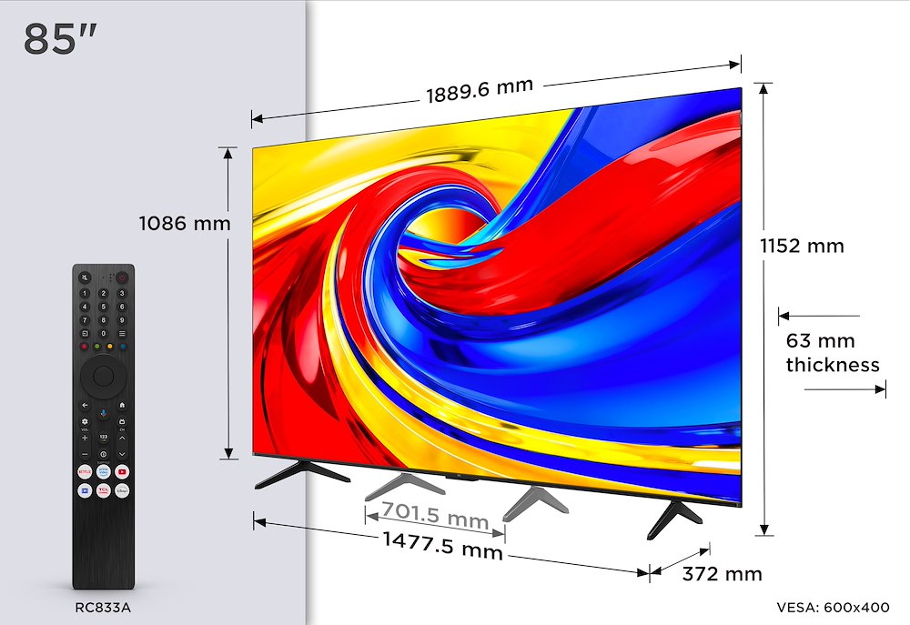 TCL 85P7L - TV QLED 85" UHD 4K HDR