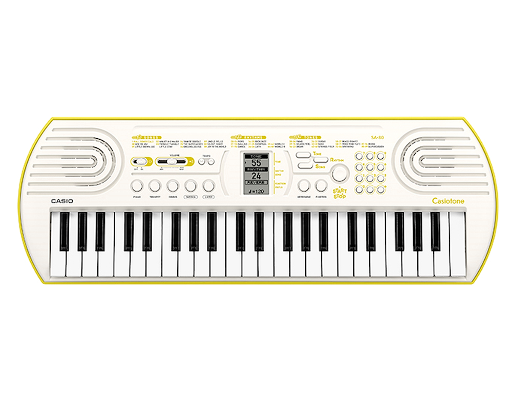 CASIO SA80 - Tastiera musicale 44 tasti gialla CASIO SA80 - Tastiera musicale 44 tasti gialla