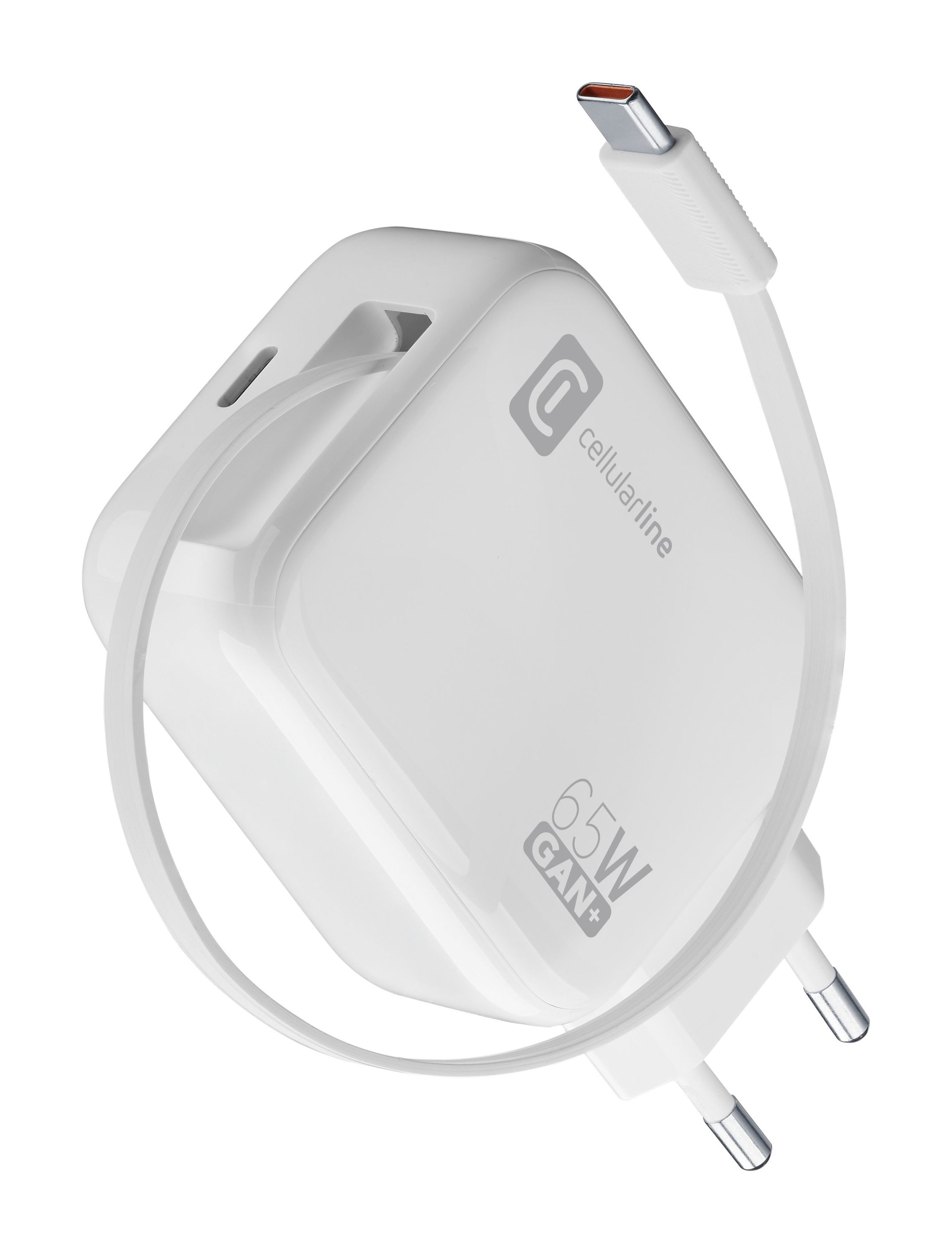 Cellularline ACHROLLUSBCGAN65WW - 65W GaN USB-C Netzladegerät