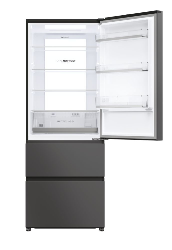 HAIER HTR5719ENPT - Kühlschrank 3P.528LT L.70CM Noir