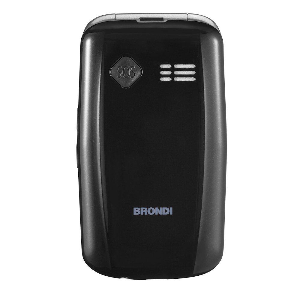 BRONDI AMICOSICUROPLUSNEROMETAL - Telefono sicuro Amico con bracciale SOS
