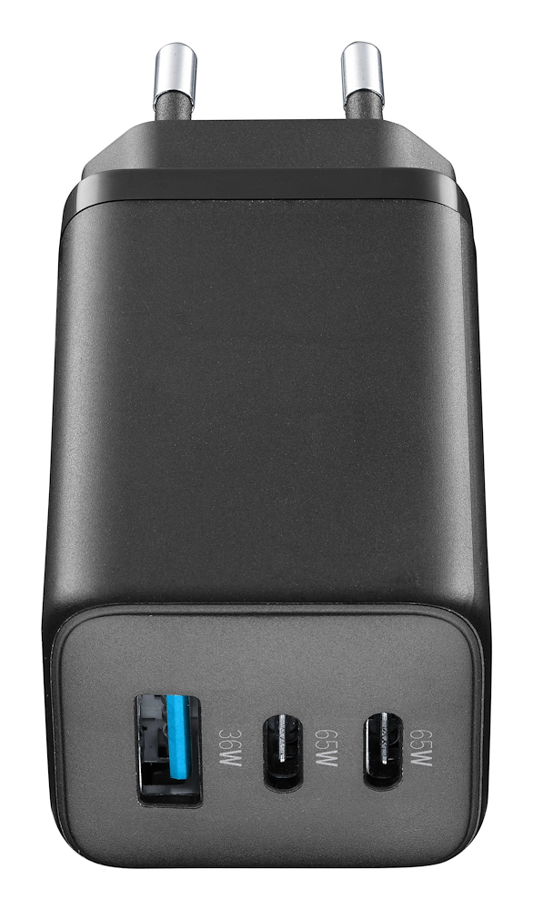CELLULAR LINE ACHUSBGAN3PD65WK - Caricabatterie Rete Ultracompatto 65W
