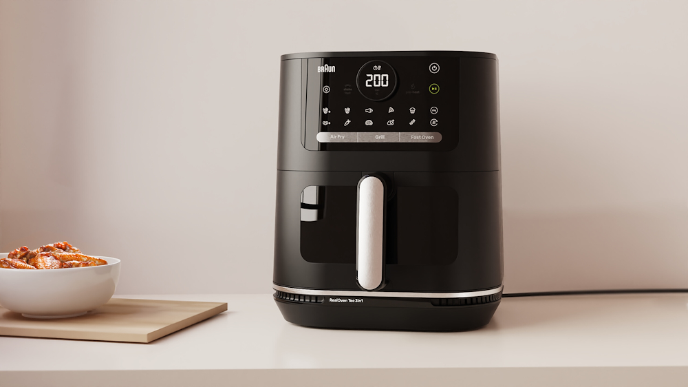 BRAUN HF5073 - Friggitrice ad aria 2000W 6LT nera