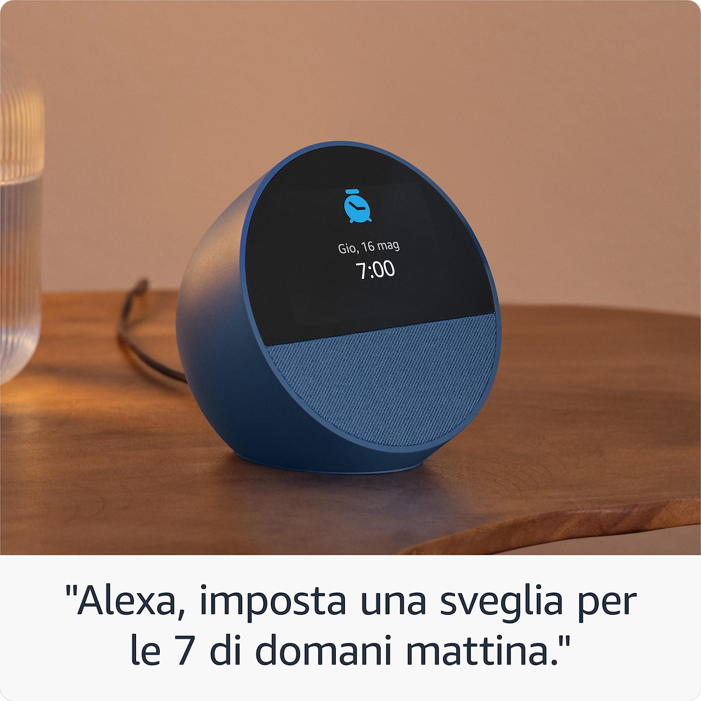 ECHO ECHOSPOT2024BLUE - Amazon Echo Spot Smart-Alarmuhr Blau ECHO ECHOSPOT2024BLUE - Amazon Echo Spot Smart-Alarmuhr Blau