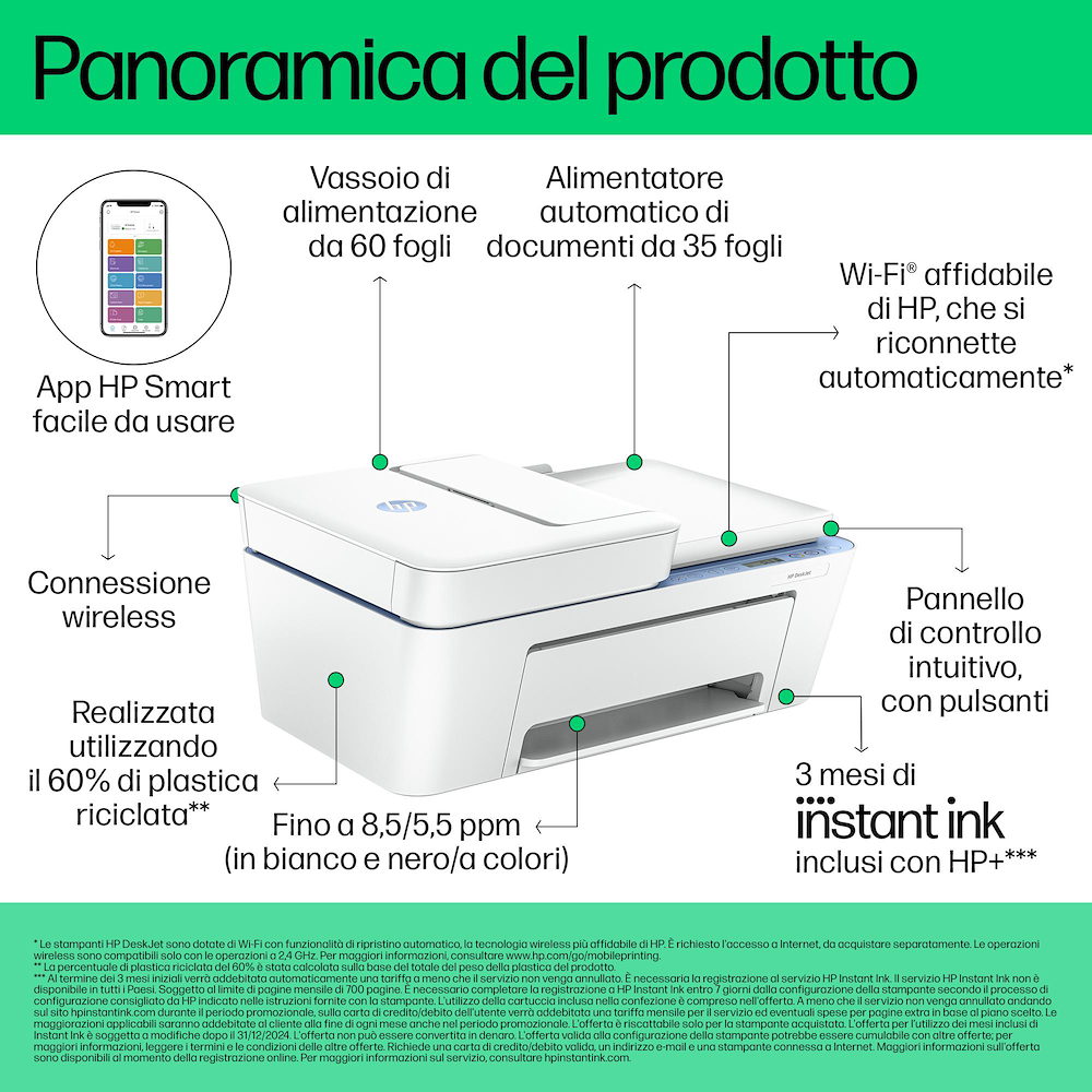 HP 60K29B - DeskJet 4222E All-in-One Drucker