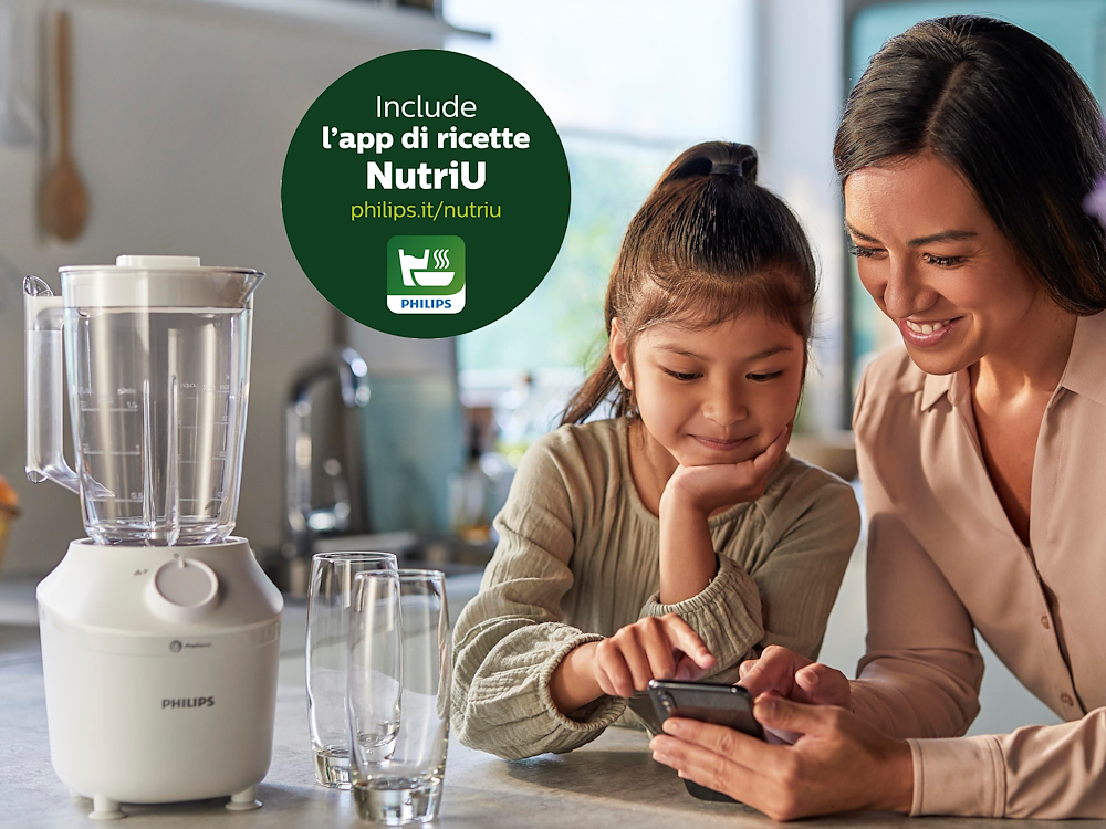 PHILIPS HR2041 - Frullatore Philips 450W con tritaghiaccio