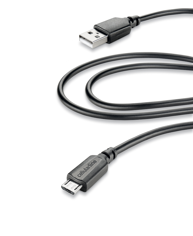 CELLULAR LINE USBDATACMICROUSB2M - Cavo Dati/Carica USB/MicroUSB 2m