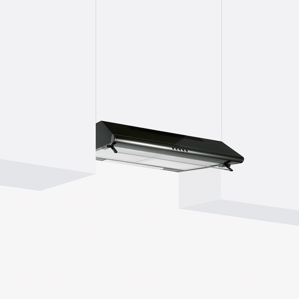GLEM GAS GHC631BK - Cappa a scomparsa nera 60 cm GLEM GAS GHC631BK - Cappa a scomparsa nera 60 cm