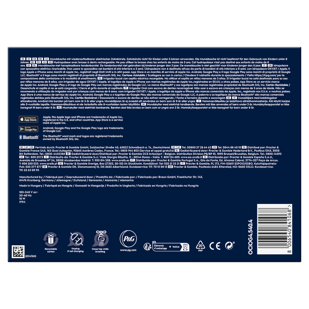 ORAL-B ORALCENTERIO4 - Oral-B Gesundheitscenter mit Spülung und Zahnbürste ORAL-B ORALCENTERIO4 - Oral-B Gesundheitscenter mit Spülung und Zahnbürste
