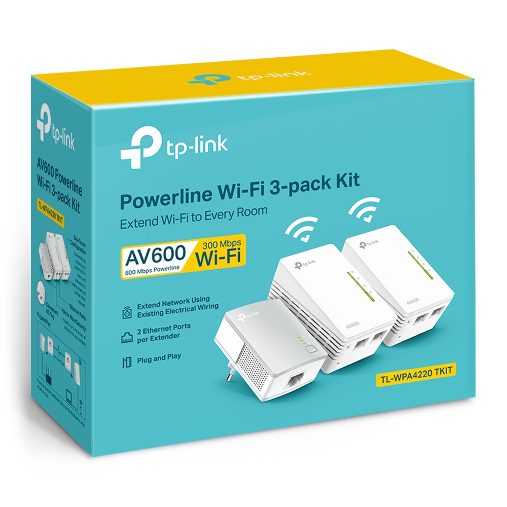 TP-LINK TLWPA4220TKIT - Kit Powerline Wi-Fi N 300Mbps