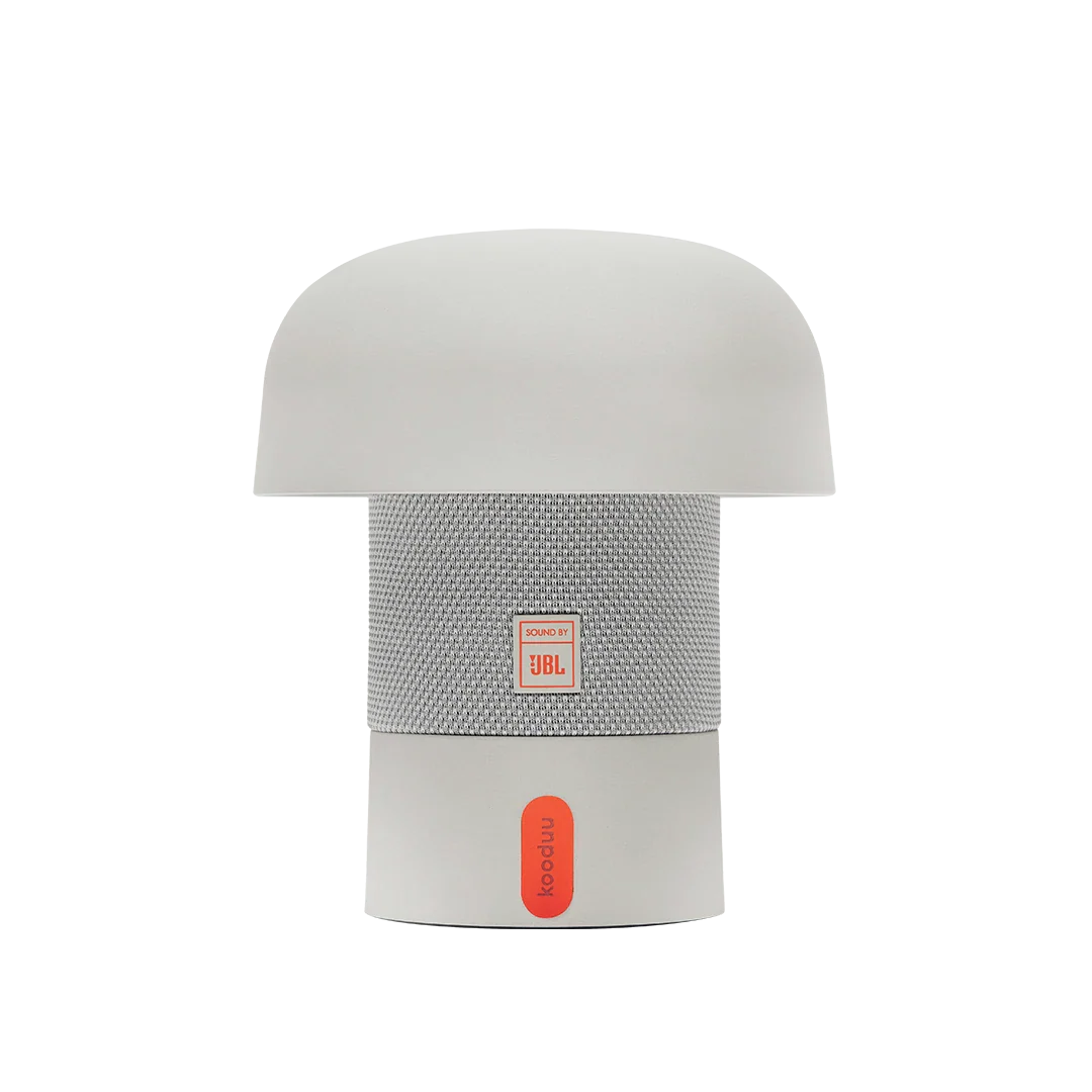 Kooduu SENSAPLAYMINIJBLWHITE - Tragbarer Bluetooth-Lautsprecher mit LED-Licht