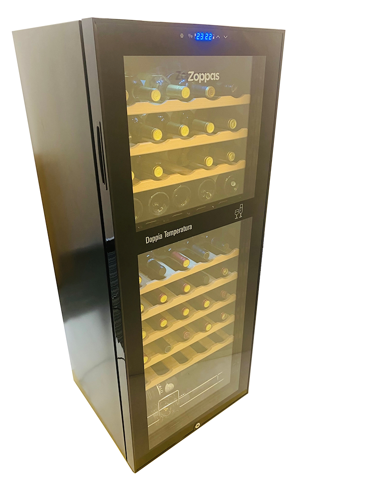 ZOPPAS HZWC54L8D - Frigo Cantina 54 Bottiglie Doppia Zona ZOPPAS HZWC54L8D - Frigo Cantina 54 Bottiglie Doppia Zona