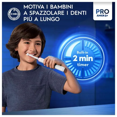 ORAL-B AA40642 - Spazzolino Elettrico per Bambini BRAUN Oral-B Junior Pro Frozen (Ricaricabile) dai 6 Anni
