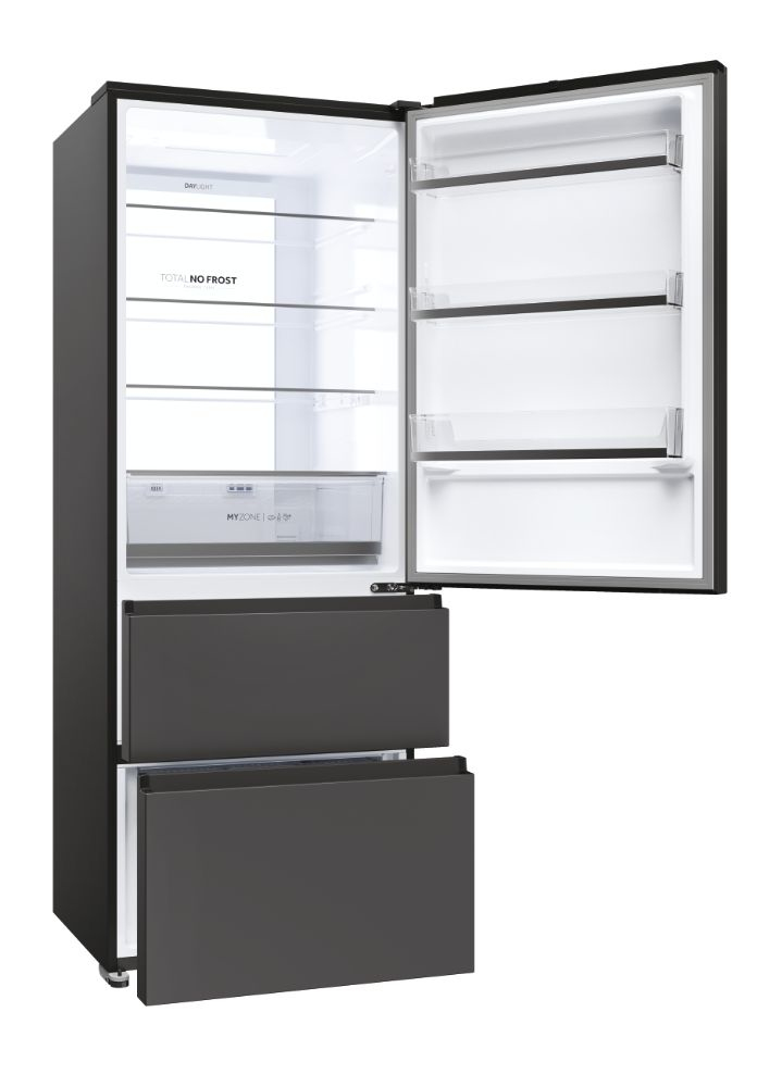 HAIER HTR5719ENPT - Kühlschrank 3P.528LT L.70CM Noir